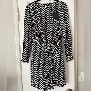 NWT The Kooples Black & White Dress